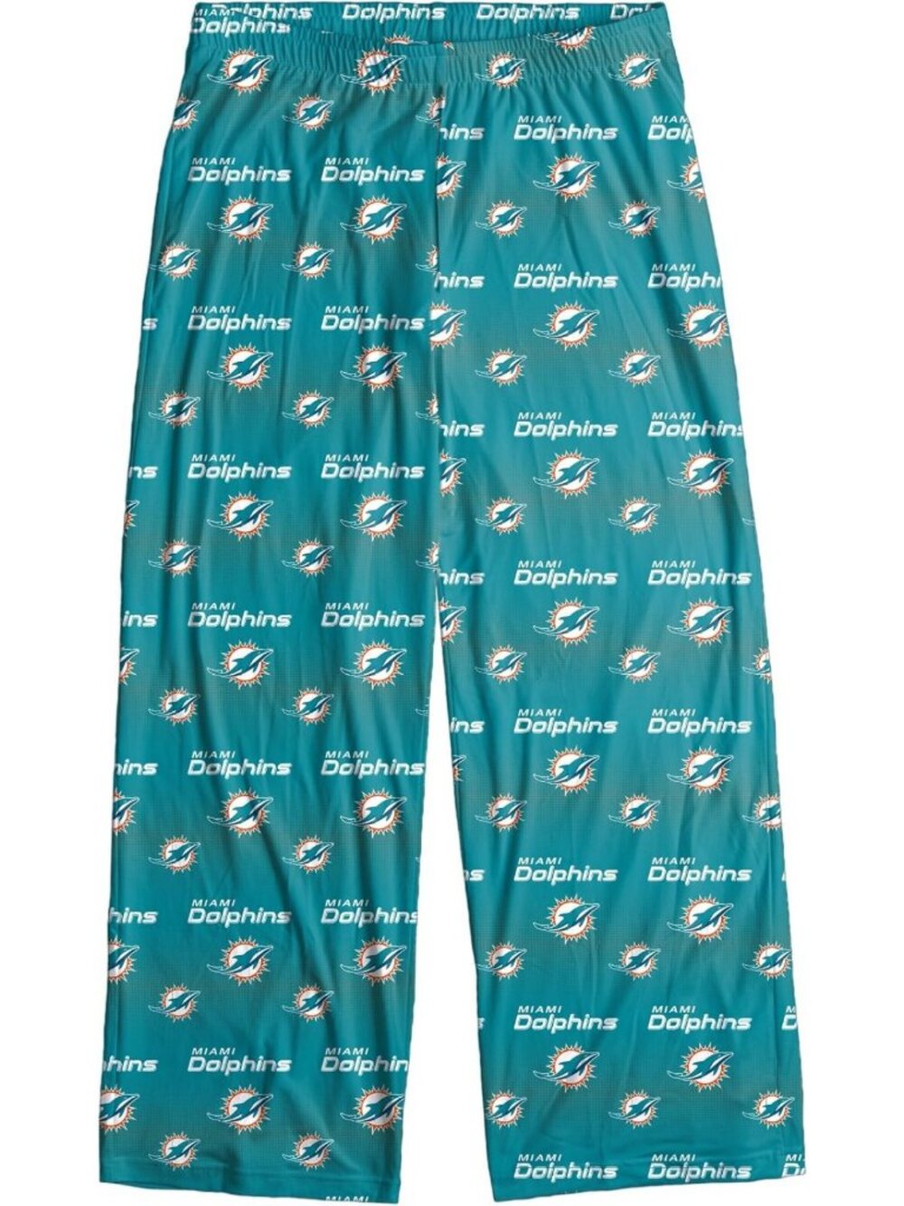 Men's Miami Dolphins Pajama Pants - Multi-Color Scatter Pattern Lounge Wear
